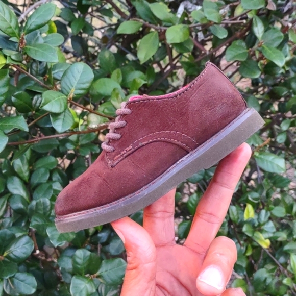 Cole Haan/Nike  Toddler Lil Shane Cognac Suede Oxfords (Nike Air Sole) - Picture 9 of 16